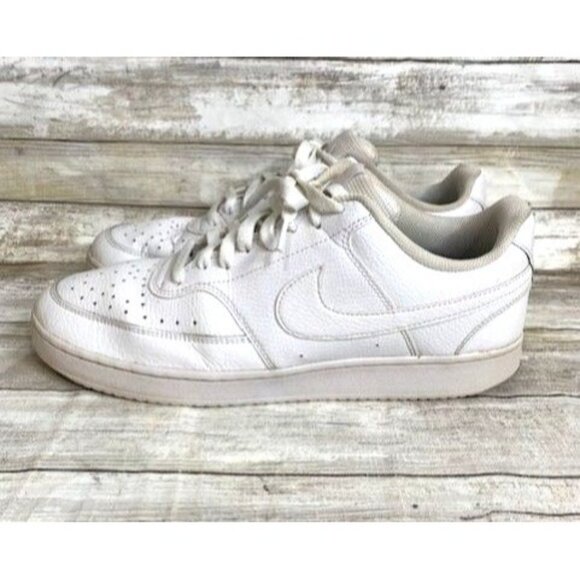 Nike Court Vision Low White Sneakers Men's Size 11 CD5463-100 - Picture 3 of 8